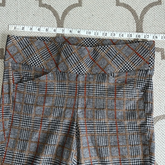 Torrid Pocket Flare Luxe Ponte High-Rise Plaid Pant, size 1R - Picture 6 of 17